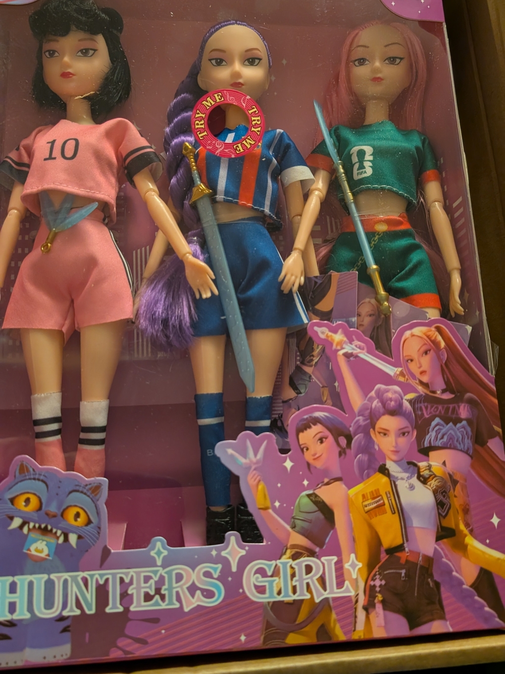3-Pack K-pop Demon Hunters Singing Doll Set